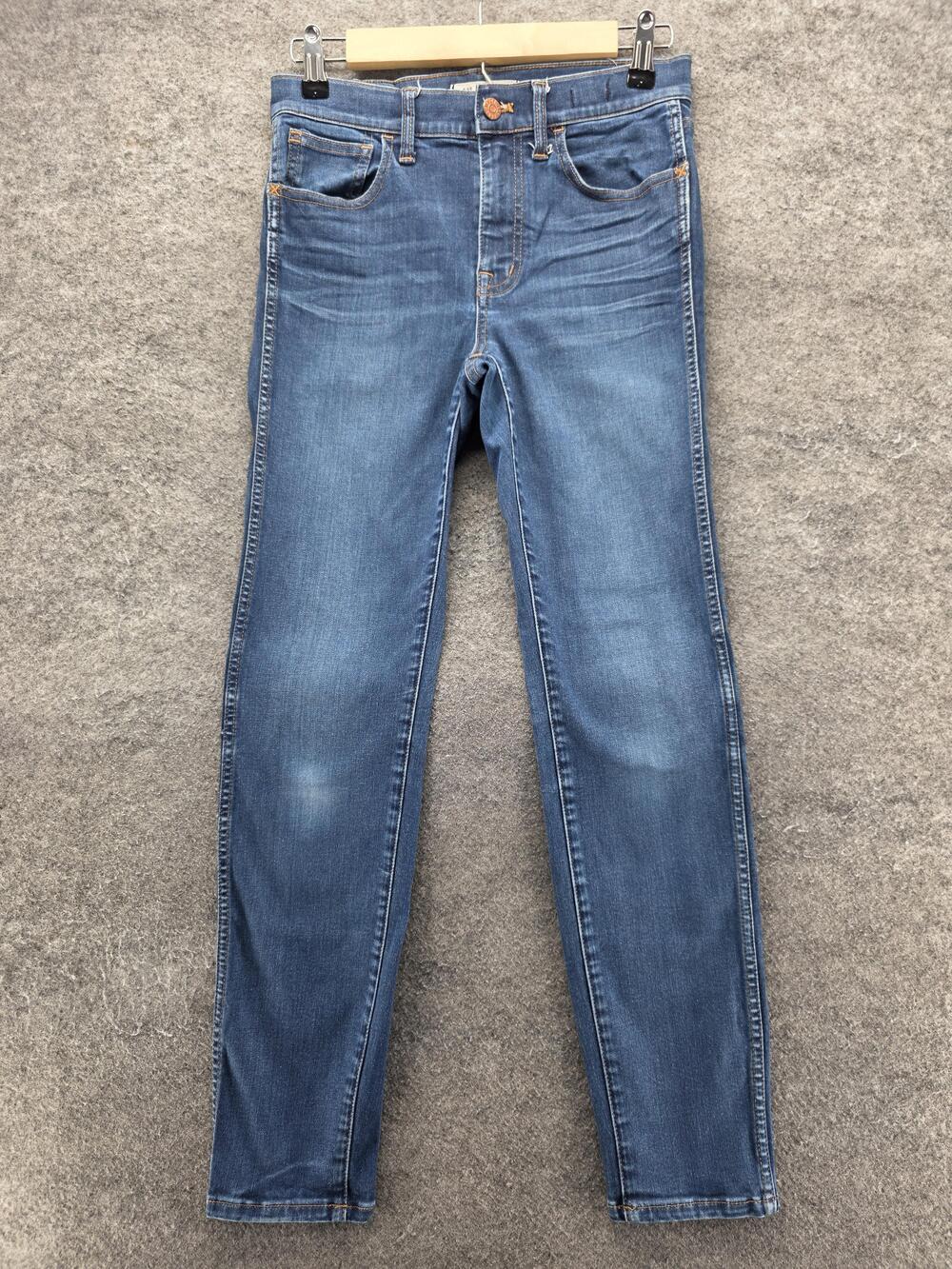 Madewell Jeans Womens 27 Blue Skinny Slim High Rise Stretch Denim 30 Inseam